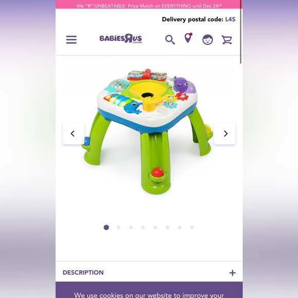 Bright starts - rollin start, having a ball activity table- like new. - Picture 2 of 3